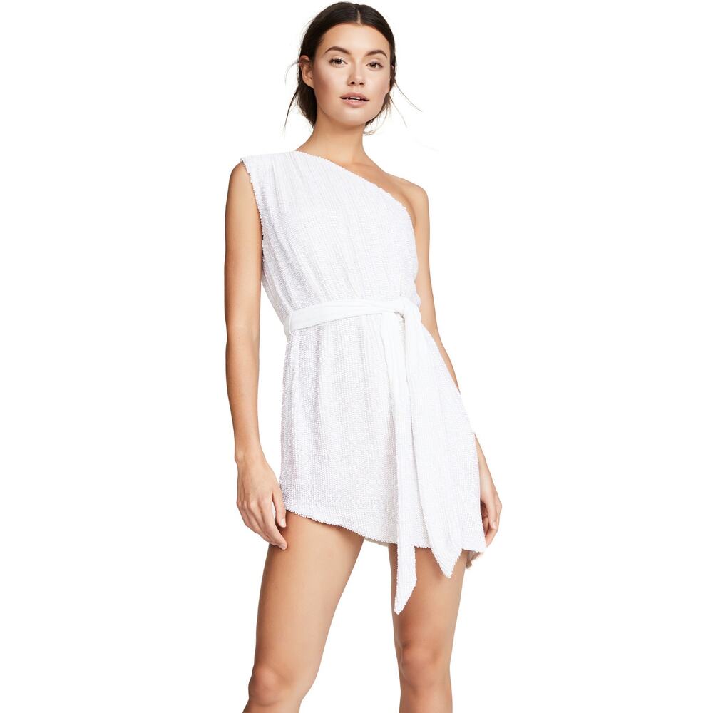 RETROFETE Ella Sequin One Shoulder Dress